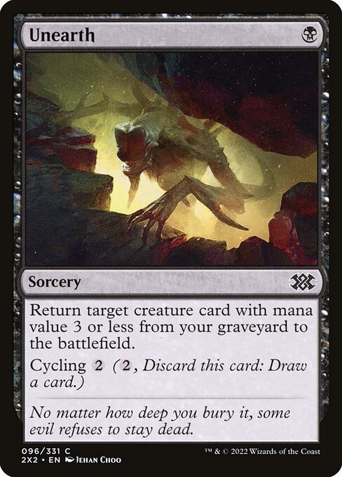 Double Masters 2022 - 96 - Unearth - Common - B - Foil