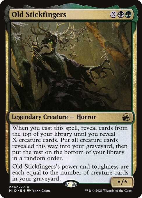 Innistrad: Midnight Hunt - 234 - Old Stickfingers - Rare - BG - Non-foil