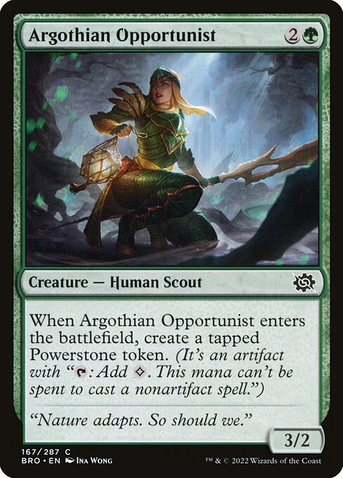 The Brothers' War - 167 - Argothian Opportunist - Common - G - Foil