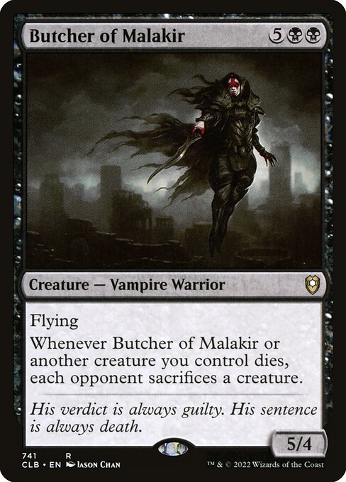 Commander Legends: Battle for Baldur's Gate - 741 - Butcher of Malakir - Rare - B - Non-foil