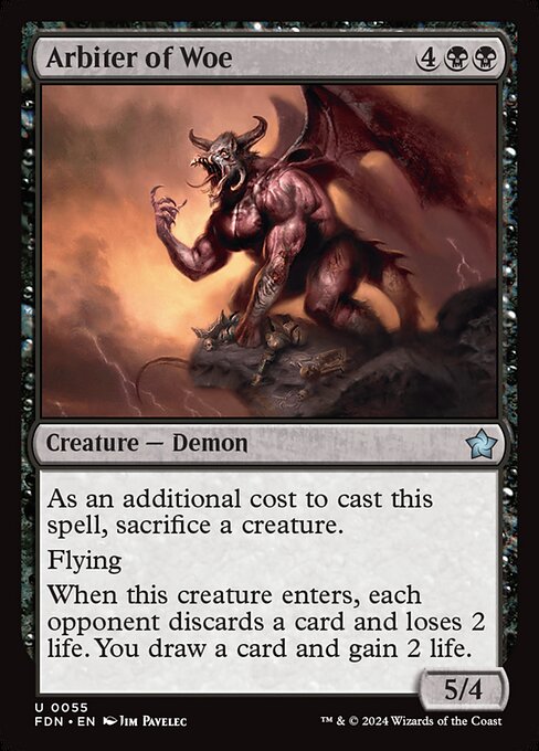 Foundations - 55 - Arbiter of Woe - Uncommon - B - Foil