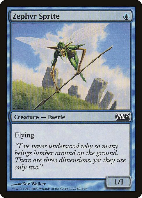 Magic 2010 - 82 - Zephyr Sprite - Common - U - Non-foil