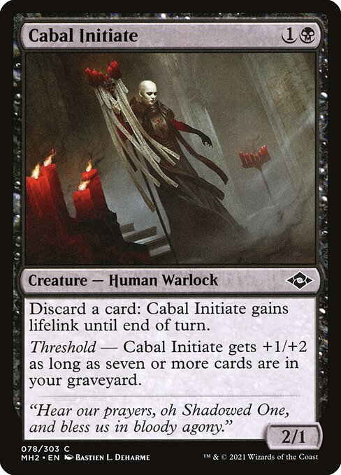 Modern Horizons 2 - 78 - Cabal Initiate - Common - B - Non-foil