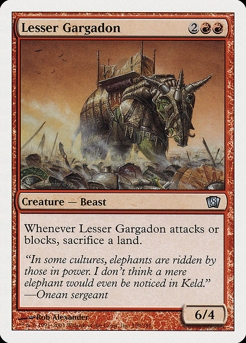 Eighth Edition - 199 - Lesser Gargadon - Uncommon - R - Non-foil