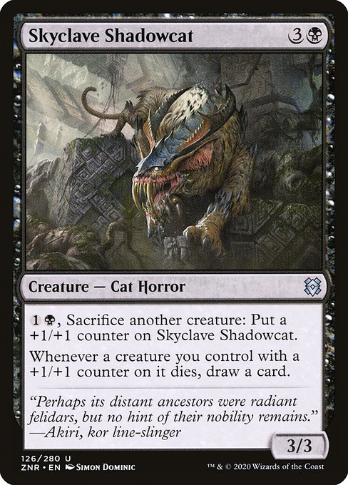 Zendikar Rising - 126 - Skyclave Shadowcat - Uncommon - B - Non-foil
