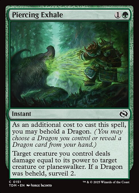 Tarkir: Dragonstorm - 151 - Piercing Exhale - Common - G - Non-foil