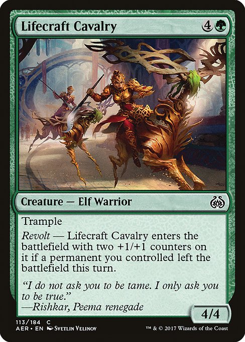 Aether Revolt - 113 - Lifecraft Cavalry - Common - G - Non-foil