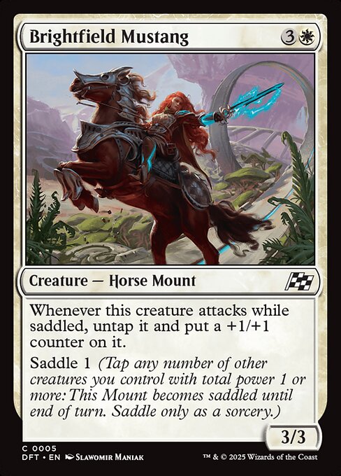 Aetherdrift - 5 - Brightfield Mustang - Common - W - Non-foil