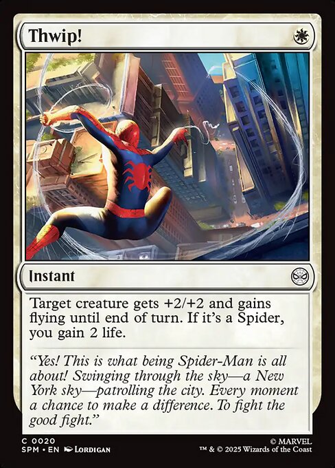 Marvel's Spider-Man - 20 - Thwip! - Common - W - Non-foil
