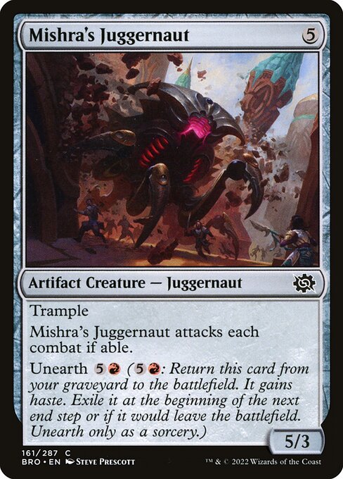 The Brothers' War - 161 - Mishra's Juggernaut - Common - C - Non-foil