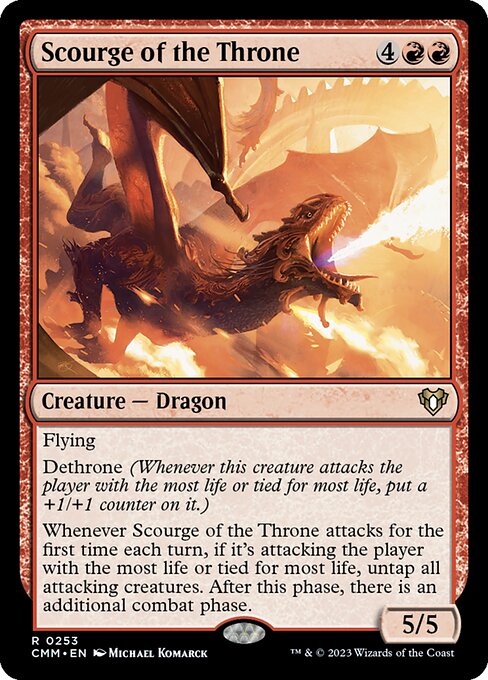 Commander Masters - 253 - Scourge of the Throne - Rare - R - Foil