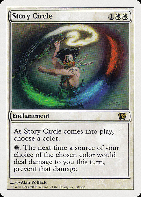 Eighth Edition - 50 - Story Circle - Rare - W - Non-foil