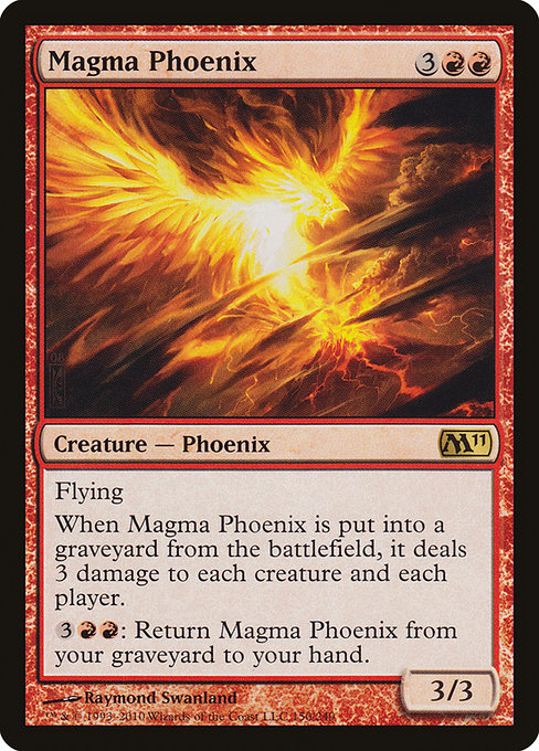 Magic 2011 - 150 - Magma Phoenix - Rare - R - Non-foil