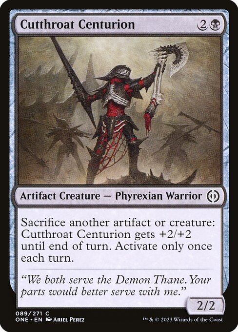 Phyrexia: All Will Be One - 89 - Cutthroat Centurion - Common - B - Foil