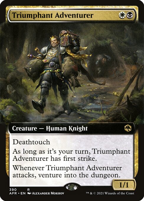 Adventures in the Forgotten Realms - 390 - Triumphant Adventurer - Rare - WB - Foil