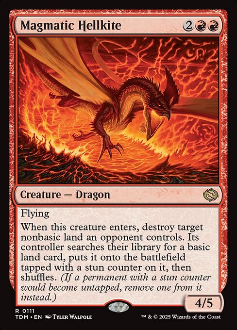 Tarkir: Dragonstorm - 111 - Magmatic Hellkite - Rare - R - Non-foil