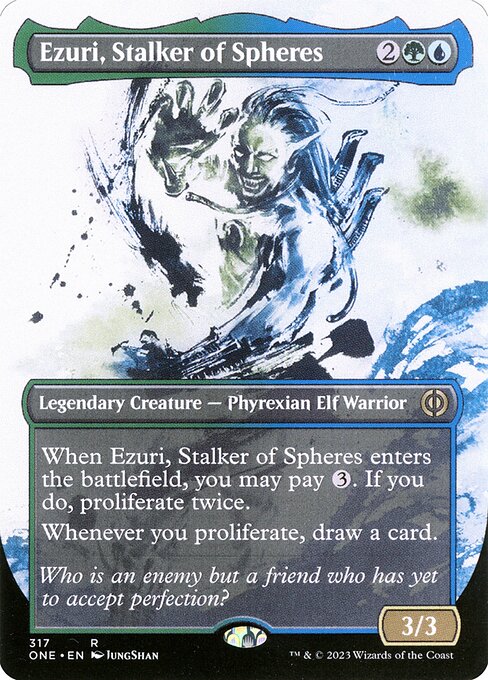 Phyrexia: All Will Be One - 317 - Ezuri, Stalker of Spheres - Rare - UG - Non-foil