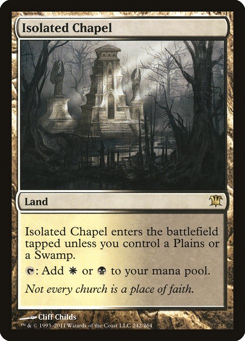 Innistrad - 242 - Isolated Chapel - Rare - C - Non-foil