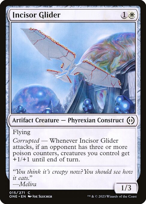 Phyrexia: All Will Be One - 15 - Incisor Glider - Common - W - Foil