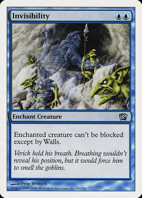 Eighth Edition - 87 - Invisibility - Uncommon - U - Non-foil