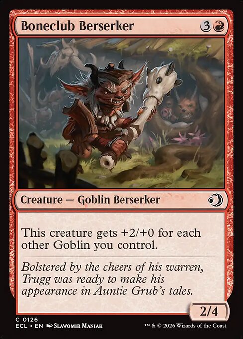 Lorwyn Eclipsed - 126 - Boneclub Berserker - Common - R - Non-foil