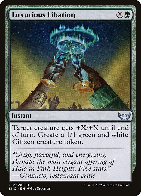 Streets of New Capenna - 152 - Luxurious Libation - Uncommon - G - Non-foil