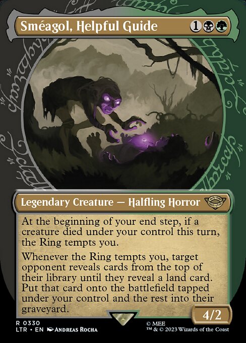 The Lord of the Rings: Tales of Middle-earth - 330 - Sméagol, Helpful Guide - Rare - BG - Foil