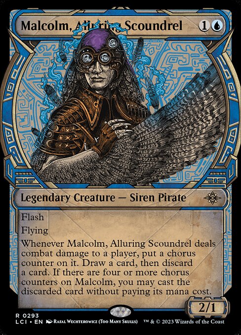 The Lost Caverns of Ixalan - 293 - Malcolm, Alluring Scoundrel - Rare - U - Non-foil
