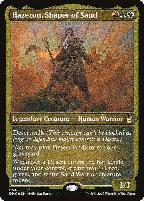 Dominaria United Commander - 54 - Hazezon, Shaper of Sand - Rare - Multi - Non-foil