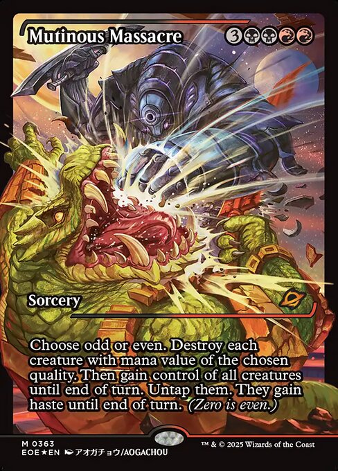 Edge of Eternities - 363 - Mutinous Massacre - Mythic - BR - Foil