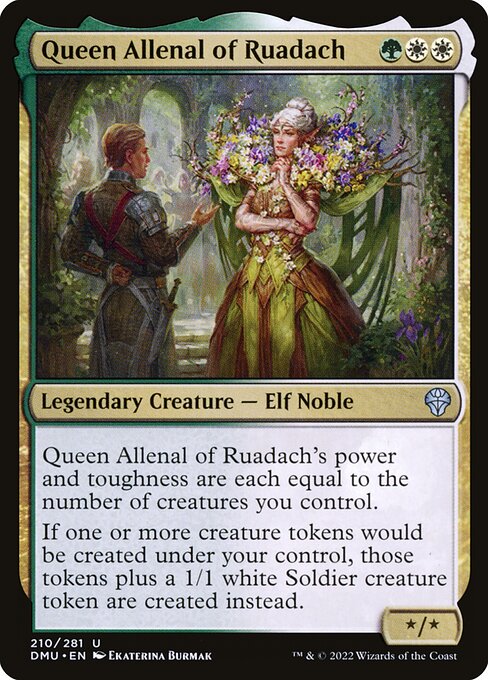 Dominaria United - 210 - Queen Allenal of Ruadach - Uncommon - WG - Non-foil