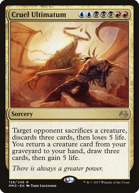 Modern Masters 2017 - 158 - Cruel Ultimatum - Rare - Multi - Non-foil