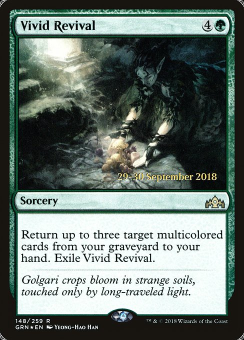 Guilds of Ravnica Promos - 148s - Vivid Revival - Rare - G - Foil - Datestamped Promo