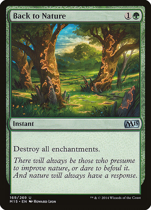 Magic 2015 - 169 - Back to Nature - Uncommon - G - Non-foil