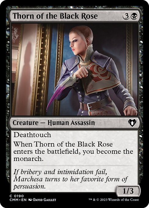 Commander Masters - 190 - Thorn of the Black Rose - Common - B - Non-foil