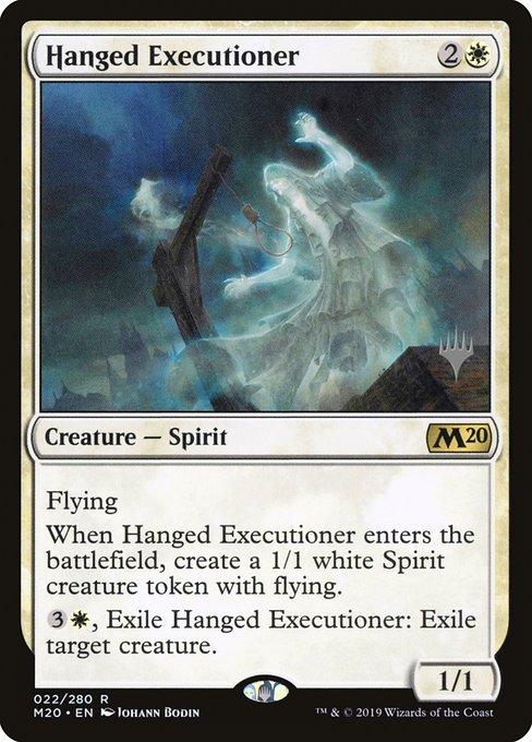 Core Set 2020 Promos - 22p - Hanged Executioner - Rare - W - Non-foil - Promo
