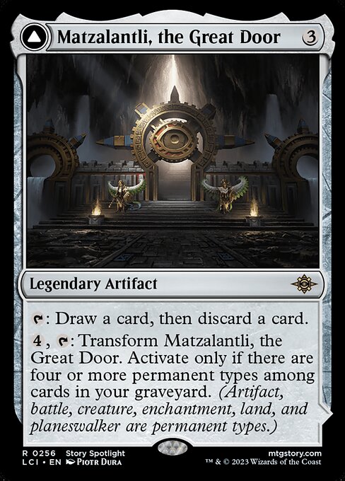 The Lost Caverns of Ixalan - 256 - Matzalantli, the Great Door // The Core - Rare - C - Non-foil