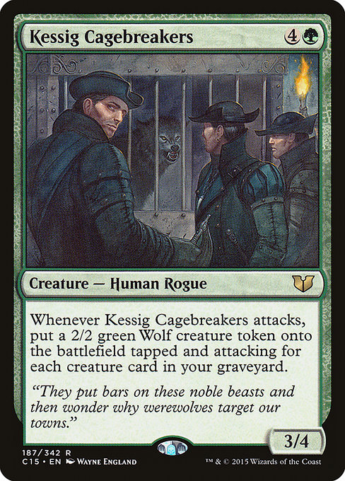 Commander 2015 - 187 - Kessig Cagebreakers - Rare - G - Non-foil