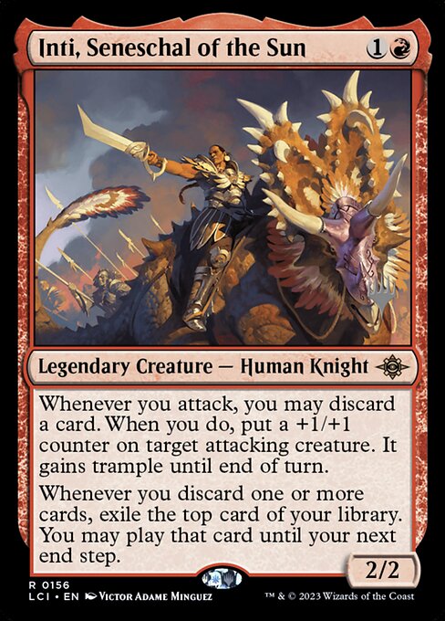 The Lost Caverns of Ixalan Promos - 156p - Inti, Seneschal of the Sun - Rare - R - Non-foil - Promo