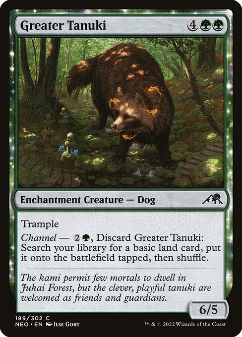 Kamigawa: Neon Dynasty - 189 - Greater Tanuki - Common - G - Non-foil