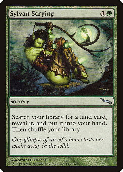Mirrodin - 130 - Sylvan Scrying - Uncommon - G - Non-foil
