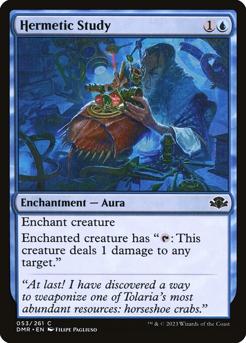 Dominaria Remastered - 53 - Hermetic Study - Common - U - Non-foil