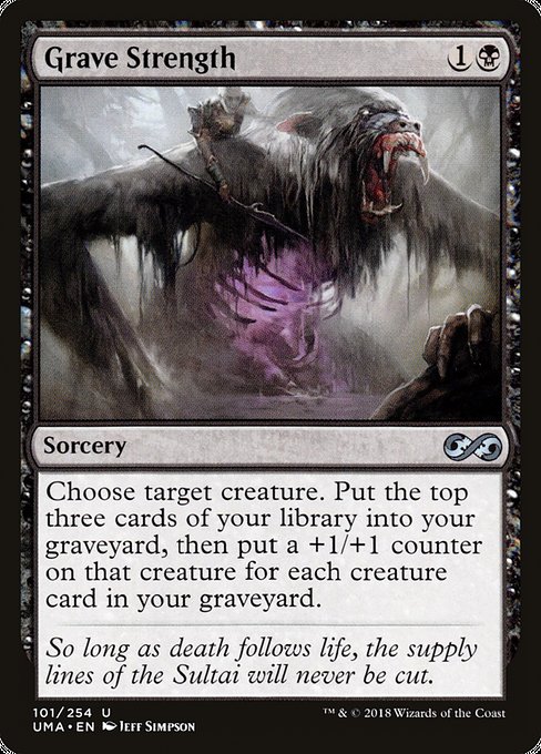 Ultimate Masters - 101 - Grave Strength - Uncommon - B - Non-foil