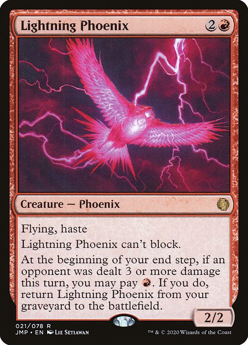 Jumpstart - 21 - Lightning Phoenix - Rare - R - Non-foil
