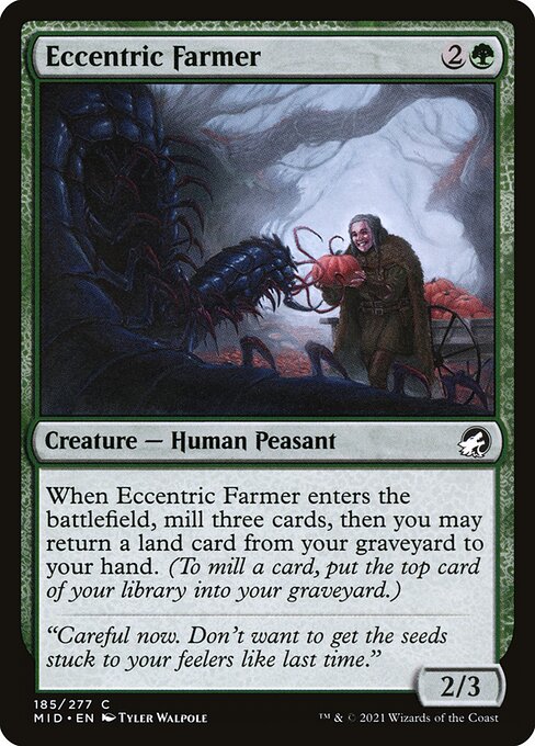 Innistrad: Midnight Hunt - 185 - Eccentric Farmer - Common - G - Foil