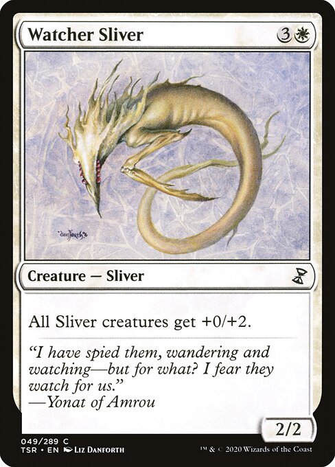 Time Spiral Remastered - 49 - Watcher Sliver - Common - W - Non-foil