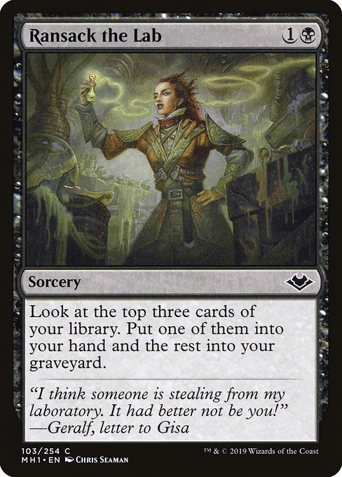 Modern Horizons - 103 - Ransack the Lab - Common - B - Non-foil