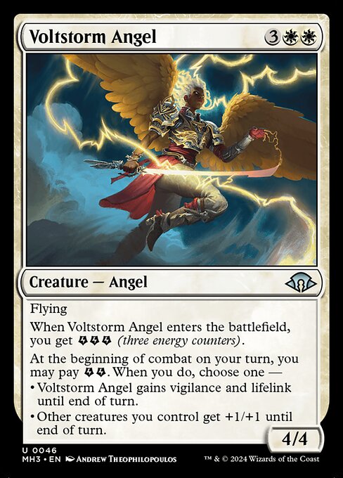 Modern Horizons 3 - 46 - Voltstorm Angel - Uncommon - W - Non-foil