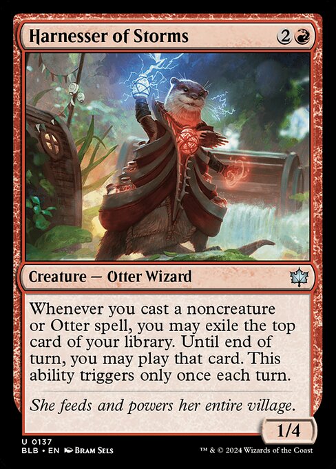 Bloomburrow - 137 - Harnesser of Storms - Uncommon - R - Foil