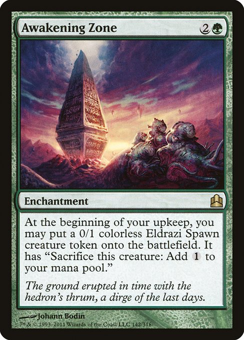 Commander 2011 - 142 - Awakening Zone - Rare - G - Non-foil
